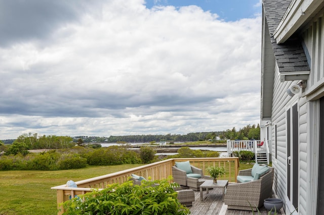 20 Long Point Is, Harpswell, ME 04079 - balcony with a deck with water view