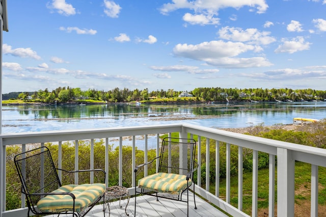 20 Long Point Is, Harpswell, ME 04079 - balcony featuring a water view