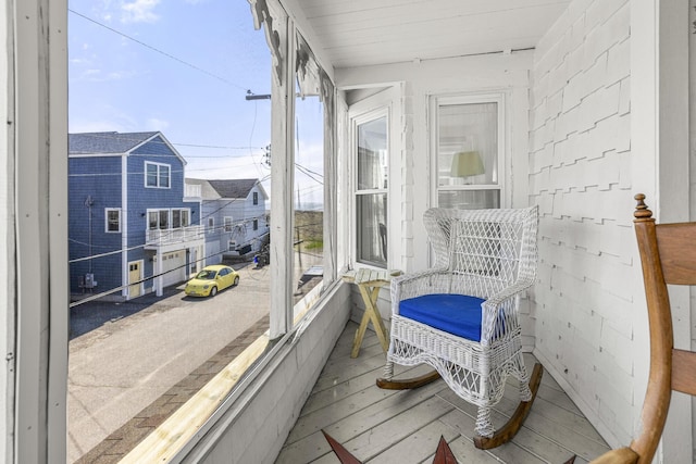 view of sunroom / solarium