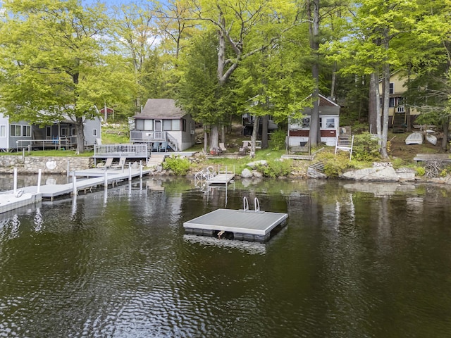 23 E Shore Dr, Greene, ME 04236 - dock with a water view and stairs