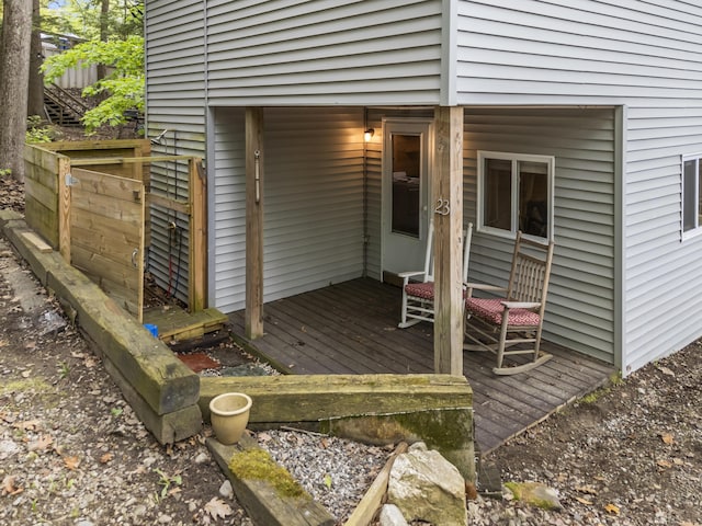 23 E Shore Dr, Greene, ME 04236 - view of wooden deck