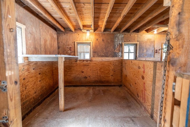 225 Todds Corner Rd, Saint Albans, ME 04971 - basement with wooden walls