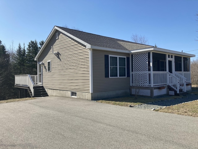 4 Maggie Way, Ellsworth, ME 04605 - view of home's exterior featuring roof with shingles