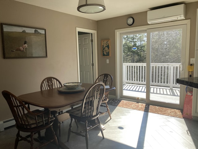 4 Maggie Way, Ellsworth, ME 04605 - dining space with a wall unit AC and baseboard heating