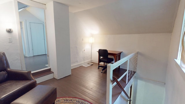 21 Fern St, Bangor, ME 04401 - office space with vaulted ceiling and hardwood / wood-style flooring
