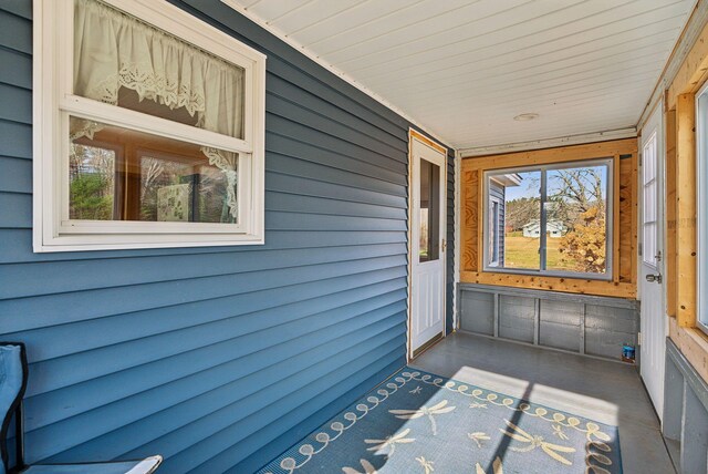 237 River Rd, Avon, ME 04966 - view of unfurnished sunroom