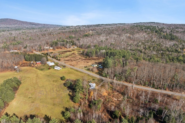 237 River Rd, Avon, ME 04966 - aerial view of property and surrounding area with a forest