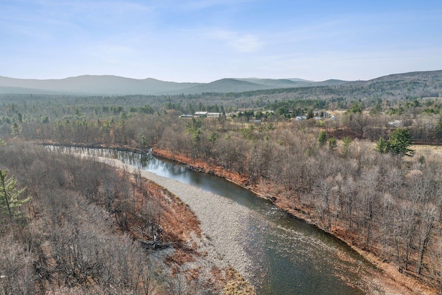 237 River Rd, Avon, ME 04966 - view of property location with a forest and a water and mountain view