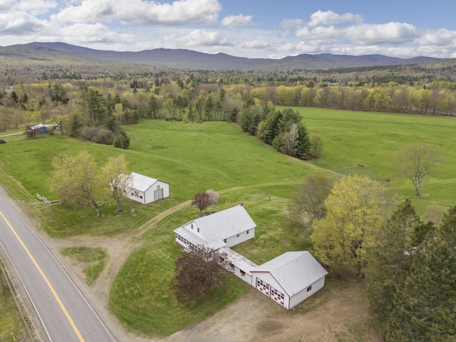 237 River Rd, Avon, ME 04966 - overview of rural landscape with a mountain backdrop