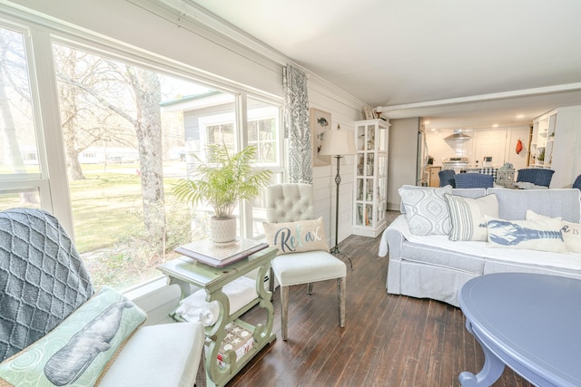 view of sunroom