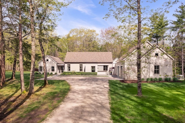 3 Bristol Ln, York, ME 03909 - view of front of property with driveway and a front yard