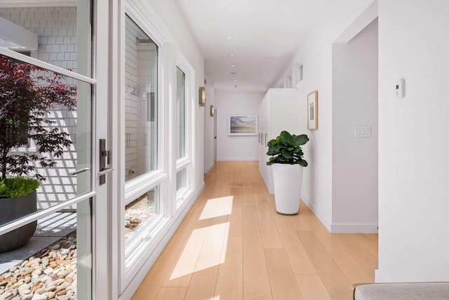 3 Bristol Ln, York, ME 03909 - hall featuring baseboards and light wood-style floors