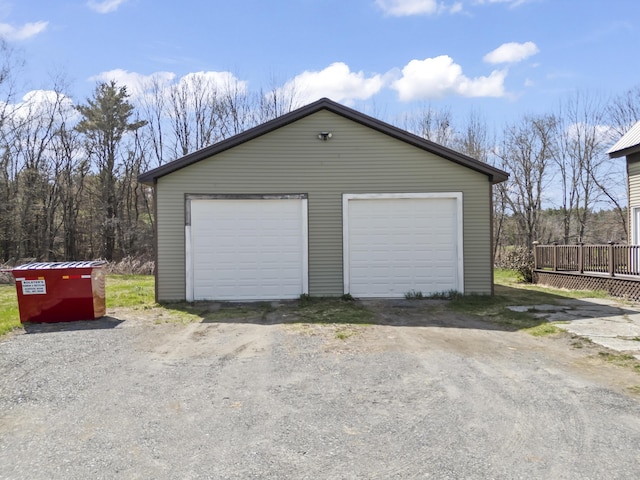 1568 Hill Rd, Canaan, ME 04924 - view of detached garage