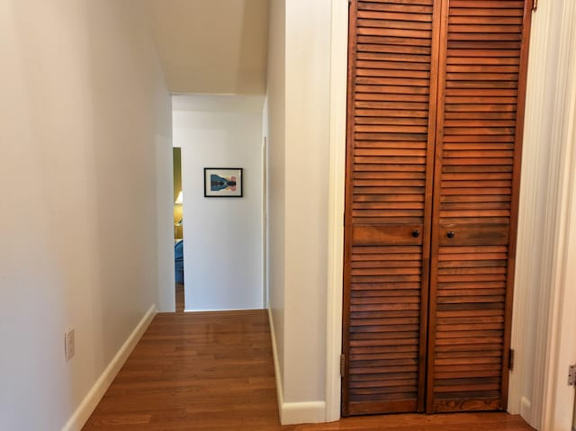11 Moreau Ave, Lewiston, ME 04240 - hall with wood finished floors and baseboards