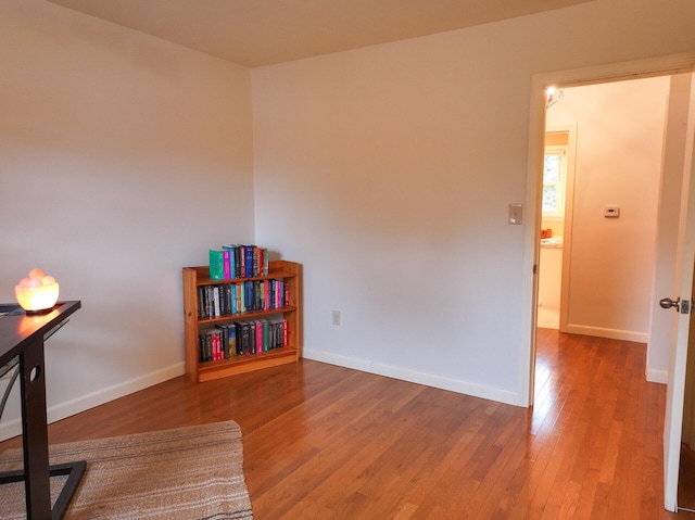 11 Moreau Ave, Lewiston, ME 04240 - office area featuring wood finished floors and baseboards