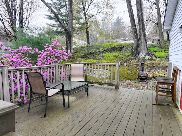 11 Moreau Ave, Lewiston, ME 04240 - view of wooden terrace