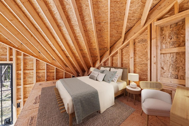 197 E Shore Dr, Islesboro, ME 04848 - bedroom with vaulted ceiling