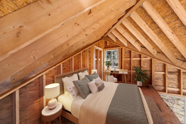 197 E Shore Dr, Islesboro, ME 04848 - bedroom with vaulted ceiling