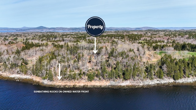 197 E Shore Dr, Islesboro, ME 04848 - view of property location with a water and mountain view