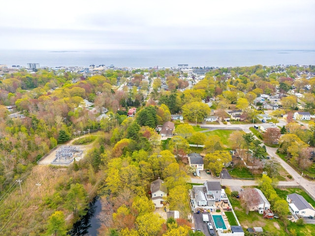 aerial view of property's location featuring nearby suburban area