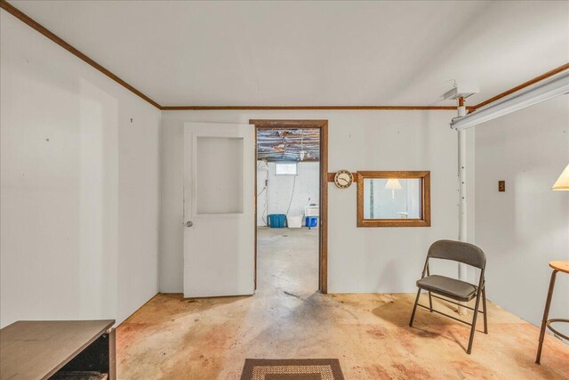 1270 Main St, Mount Desert, ME 04660 - unfurnished room featuring concrete floors and crown molding