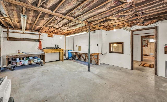 1270 Main St, Mount Desert, ME 04660 - basement featuring a workshop area