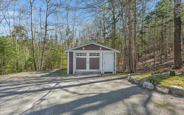 1270 Main St, Mount Desert, ME 04660 - view of shed with a view of trees
