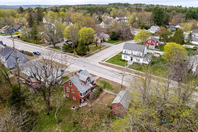 aerial view of residential area