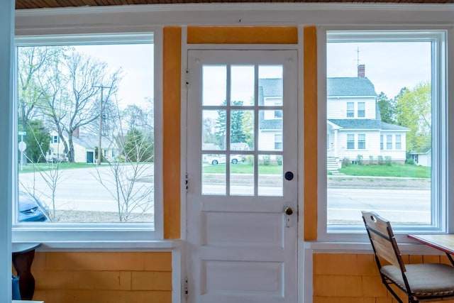 view of doorway to outside