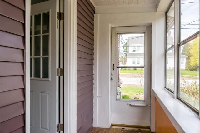 view of doorway to outside