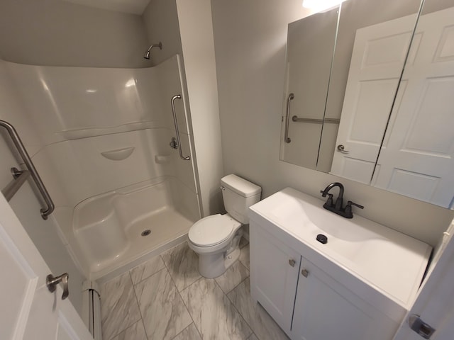 110 Lincoln St, Old Town, ME 04468 - bathroom with toilet, a shower, and vanity
