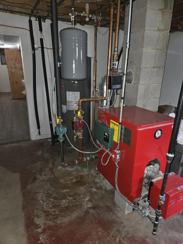 110 Lincoln St, Old Town, ME 04468 - utilities with a heating unit and water heater