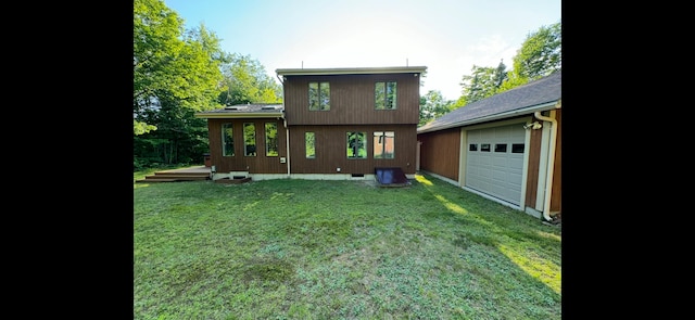 43 Webb River Dr, Dixfield, ME 04224 - back of house featuring a yard and roof with shingles