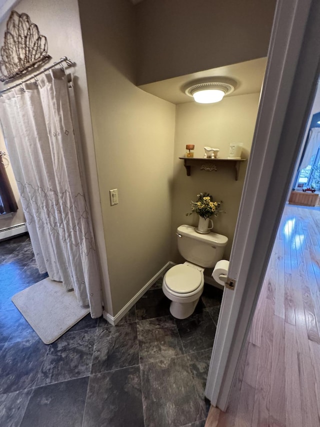 43 Webb River Dr, Dixfield, ME 04224 - full bathroom with baseboards and toilet