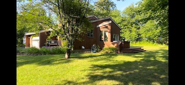 43 Webb River Dr, Dixfield, ME 04224 - view of side of property with a lawn