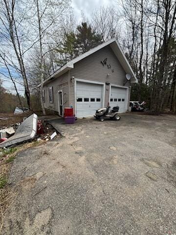 623 Gore Rd, Otisfield, ME 04270 - view of home's exterior with a detached garage