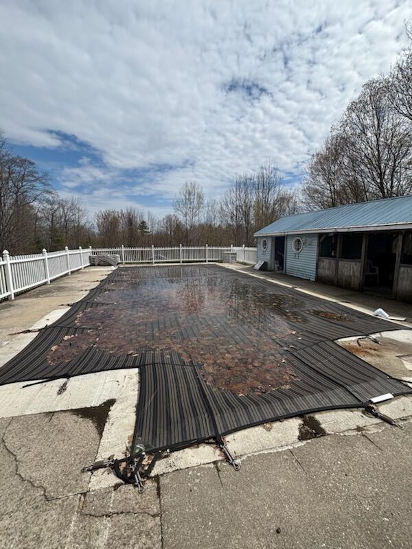 623 Gore Rd, Otisfield, ME 04270 - view of pool featuring fence