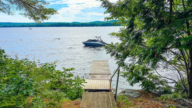 124 Alpine Village Rd, Harrison, ME 04040 - dock featuring a water view