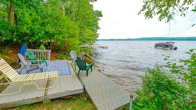 124 Alpine Village Rd, Harrison, ME 04040 - dock with a water view