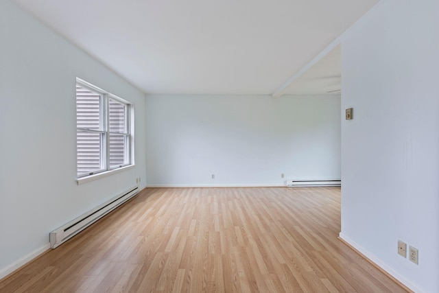 30 Glenridge Dr Unit 30, Portland, ME 04102 - empty room with a baseboard heating unit, wood finished floors, and baseboards