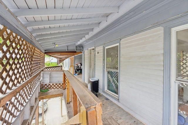 14 N St, Augusta, ME 04330 - view of wooden deck