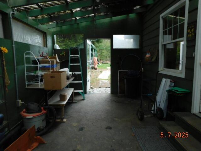miscellaneous room with concrete floors