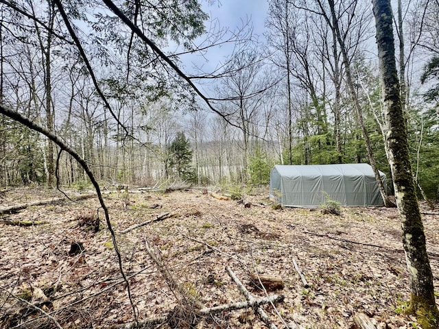 1429 Canada Rd, Moscow, ME 04920 - view of yard featuring a forest view