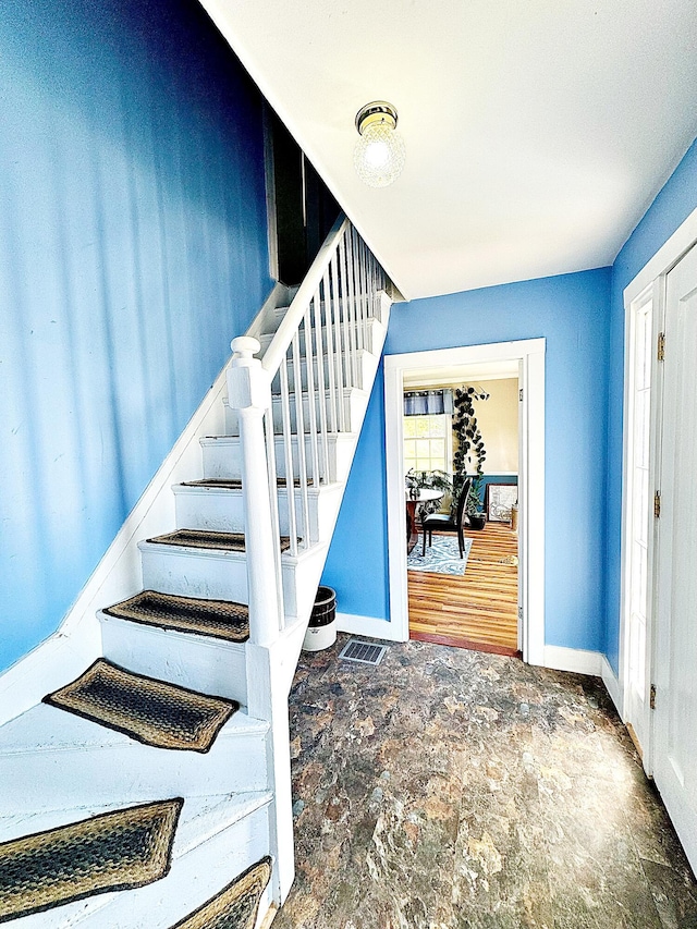 2 High St, Machias, ME 04654 - stairs with baseboards