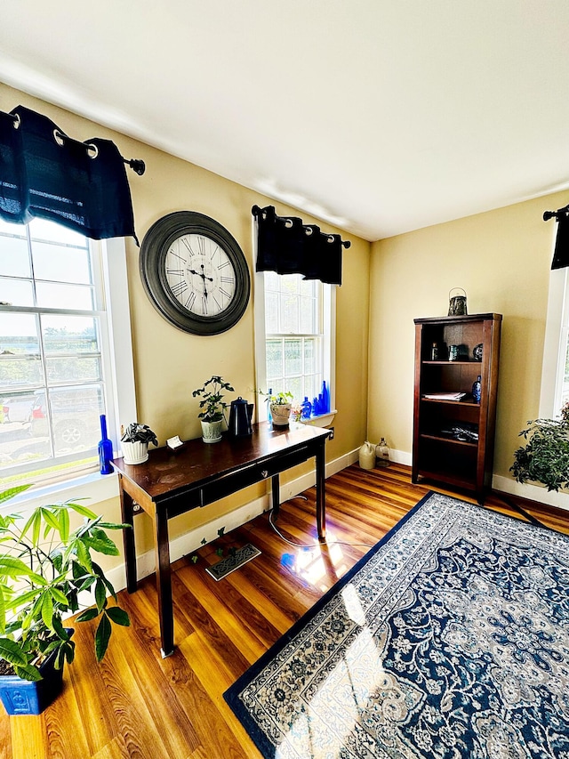 2 High St, Machias, ME 04654 - office with wood finished floors and baseboards