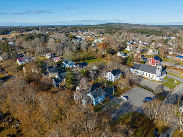 2 High St, Machias, ME 04654 - aerial view of property and surrounding area with nearby suburban area