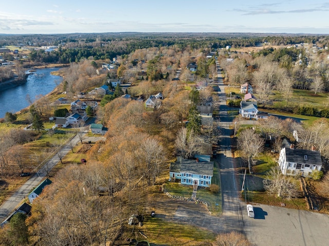 2 High St, Machias, ME 04654 - aerial view of property and surrounding area with a large body of water
