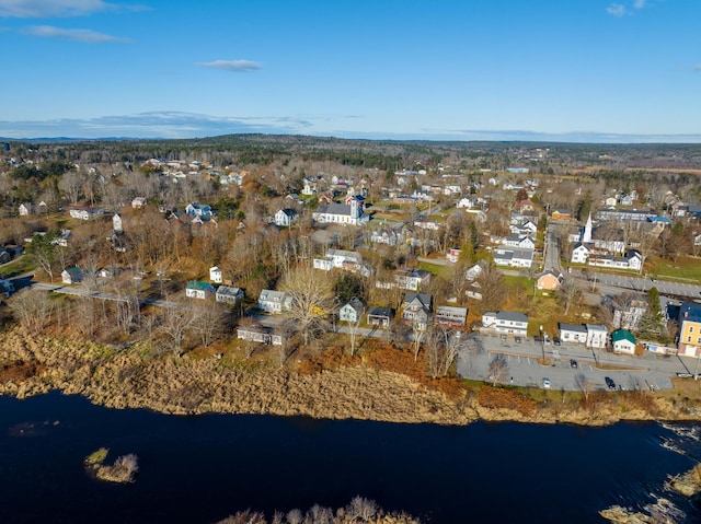 2 High St, Machias, ME 04654 - aerial view of property's location featuring a nearby body of water and nearby suburban area