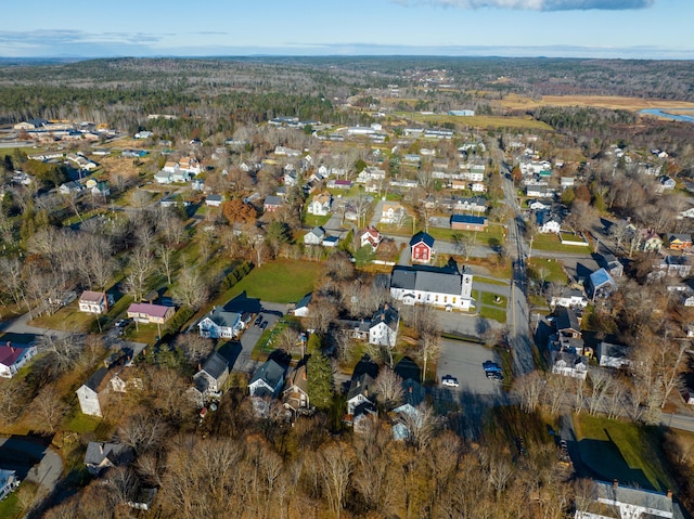 2 High St, Machias, ME 04654 - aerial view of property and surrounding area with nearby suburban area