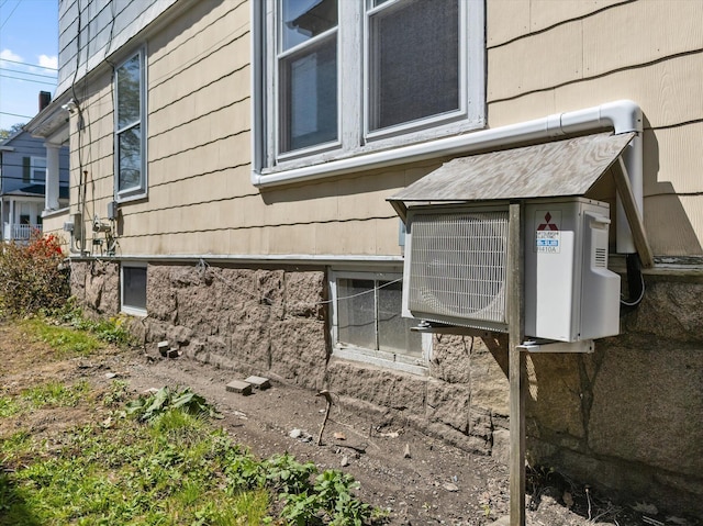 view of home's exterior featuring ac unit